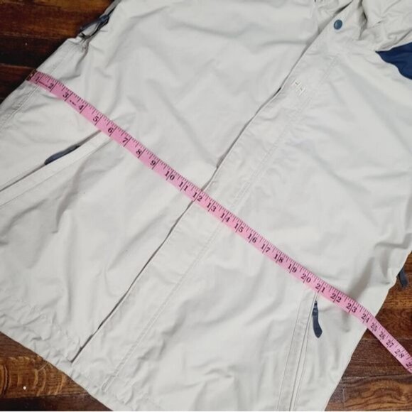 Helly Hanson Tan Blue Ski Parka Winter Jacket Tech Sport Large - Picture 11 of 13